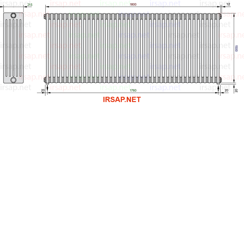 Радиатор IRSAP Tesi 61500/40 T16 CL 01